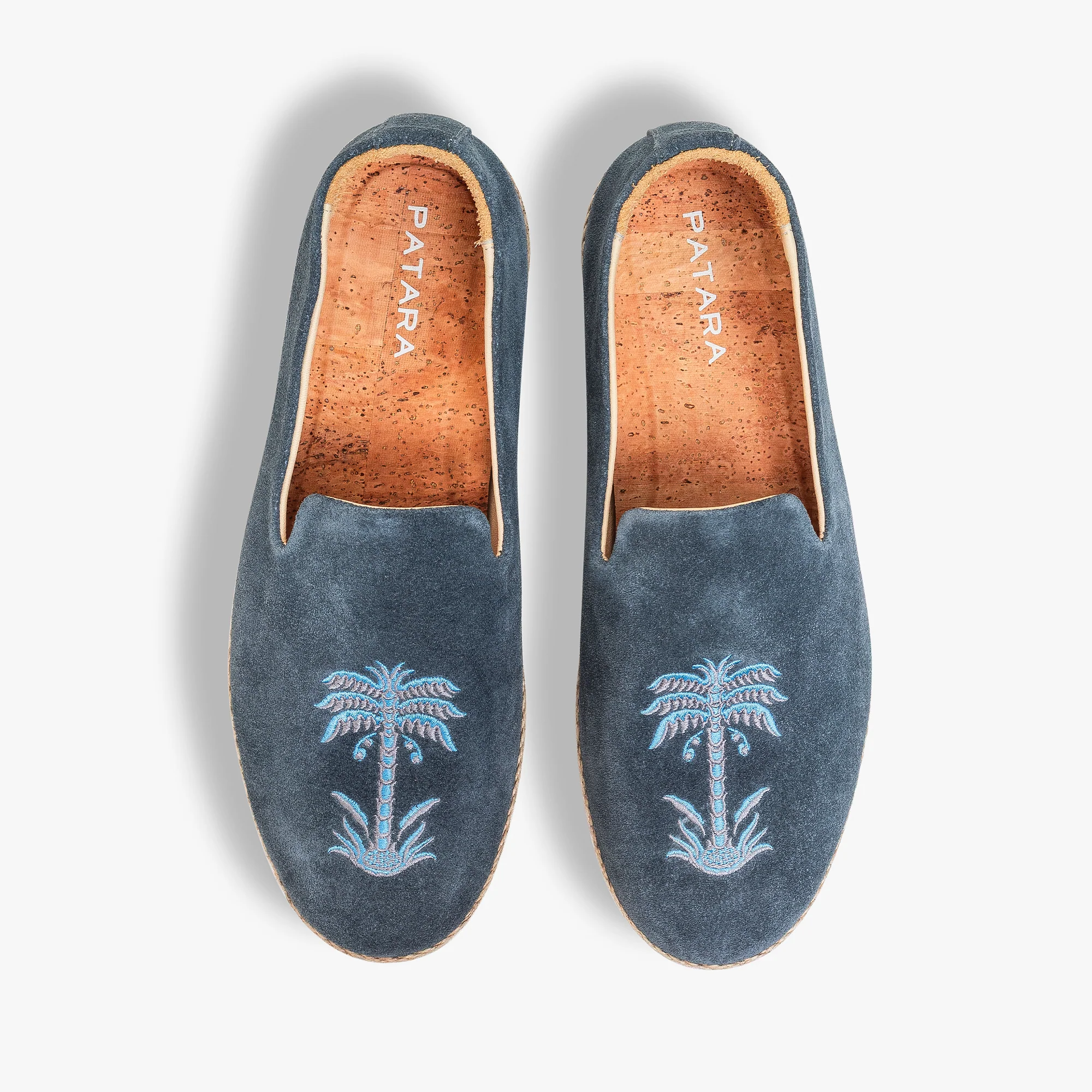 Blue Palm Smoking Slipper