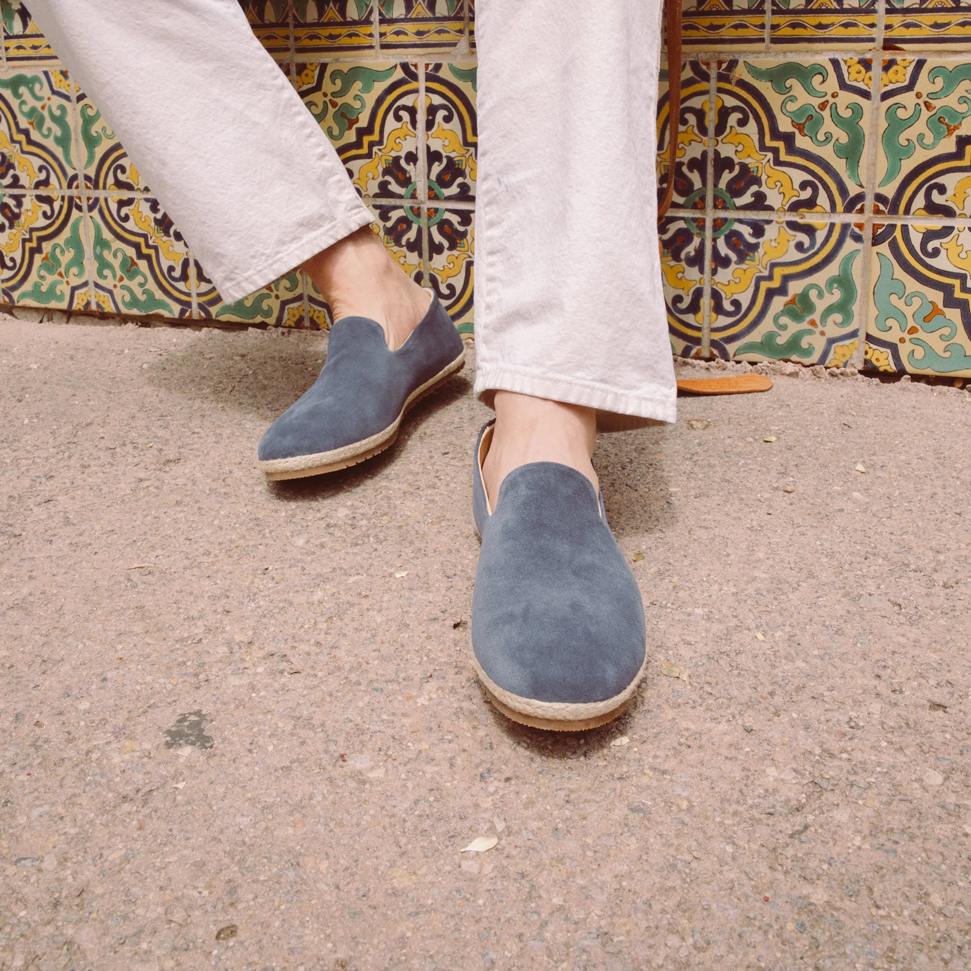 Midnight Blue Smoking Slipper - Image 2